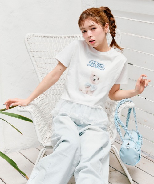 OLIVE des OLIVE(オリーブデオリーブ)の「【着回し万能◎】アソートTシャツ(Tシャツ/カットソー・レディース・サックスブルー/オフホワイト/ブラウン・FREE)」の9枚目の写真