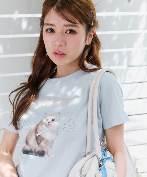 OLIVE des OLIVE(オリーブデオリーブ)の「【着回し万能◎】アソートTシャツ(Tシャツ/カットソー・レディース・サックスブルー/オフホワイト/ブラウン・FREE)」の13枚目の写真