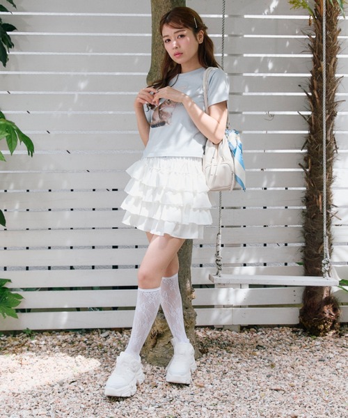 OLIVE des OLIVE(オリーブデオリーブ)の「【着回し万能◎】アソートTシャツ(Tシャツ/カットソー・レディース・サックスブルー/オフホワイト/ブラウン・FREE)」の15枚目の写真