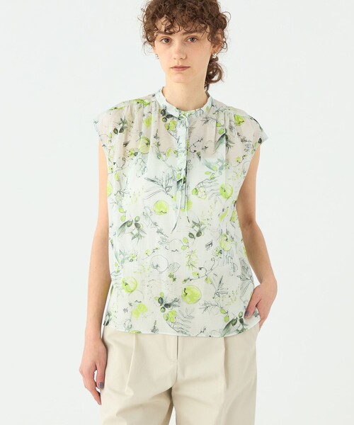 トゥモローランド TOMORROWLAND collection セール】コットンシルク ワイドスリーブブラウス（シャツ