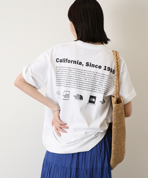 THE NORTH FACE(ザノースフェイス)の「《追加》THE NORTH FACE/ノースフェイス Historical Logo Tee NT32407(Tシャツ/カットソー・レディース・ネイビー/ベージュ/ホワイト・MEDIUM)」の10枚目の写真