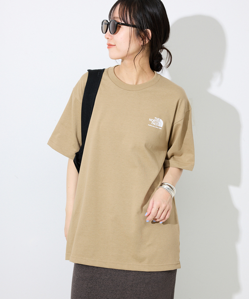 THE NORTH FACE(ザノースフェイス)の「《追加》THE NORTH FACE/ノースフェイス Historical Logo Tee NT32407(Tシャツ/カットソー・レディース・ネイビー/ベージュ/ホワイト・MEDIUM)」の17枚目の写真