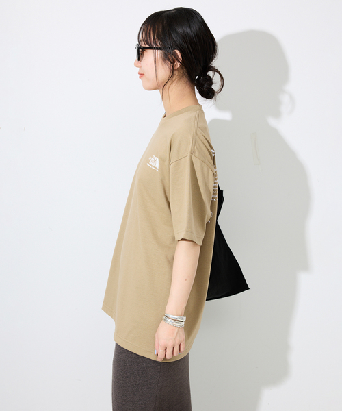 THE NORTH FACE(ザノースフェイス)の「《追加》THE NORTH FACE/ノースフェイス Historical Logo Tee NT32407(Tシャツ/カットソー・レディース・ネイビー/ベージュ/ホワイト・MEDIUM)」の19枚目の写真