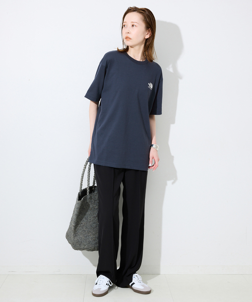 THE NORTH FACE(ザノースフェイス)の「《追加》THE NORTH FACE/ノースフェイス Historical Logo Tee NT32407(Tシャツ/カットソー・レディース・ネイビー/ベージュ/ホワイト・MEDIUM)」の22枚目の写真