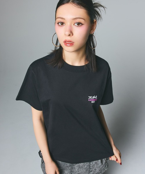 シャガール MESSAGE BOX FRAMED FACE S/S TEE（Tシャツ/カットソー）｜X