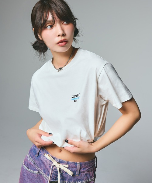 MESSAGE BOX FRAMED FACE S/S TEE（Tシャツ/カットソー）｜X