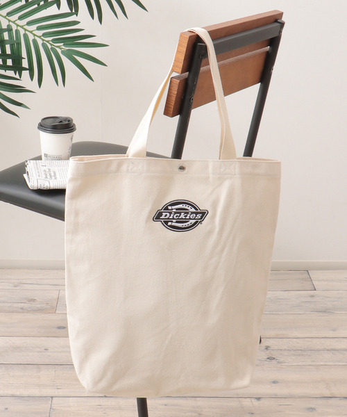 Dickies(ディッキーズ)の「Dickies ディッキーズ TCトートバッグ(ショルダーバッグ・メンズ・オフホワイト/グレー/ブラック・FREE)」の2枚目の写真