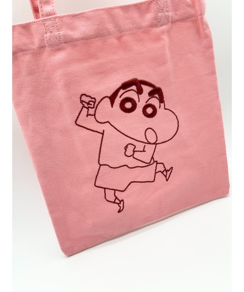 A BAG OF CHIPS(アバッグオブチップス)の「クレヨンしんちゃん 刺繍ミニトート(トートバッグ・レディース・フューシャピンク/ミント・ONE SIZE)」の8枚目の写真