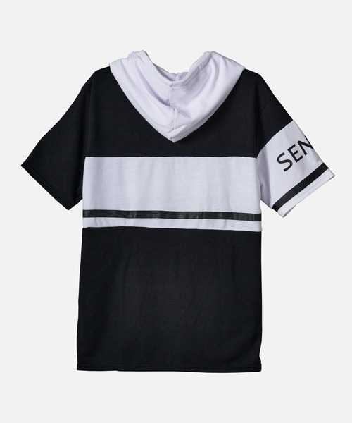 EVOLUTION(エボリューション)の「夏に着るパーカー 7分袖Tパーカー(Tシャツ/カットソー・メンズ・ブラック系2/ホワイト系1/ホワイト系2/ブラック系1・MEDIUM/LARGE/X-LARGE)」の14枚目の写真