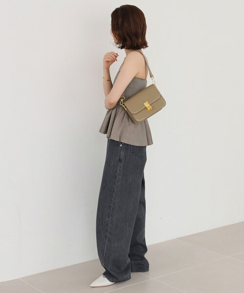 SLOBE IENA(スローブイエナ)の「《追加》ファンタジアパールラメニットビスチェ(キャミソール・レディース・ブラウン/チャコールグレー・FREE)」の15枚目の写真