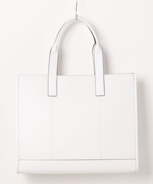 A4対応 MICHAEL KORS トートバッグ レザー ホワイト 791 セール】COOPER ロゴ エンボス ぺブル レザー トート（トート