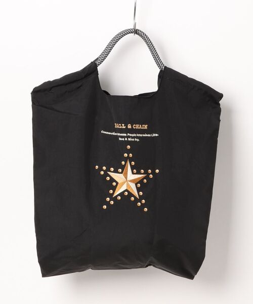 ROCKET FACTORY エコバッグ ブラック ◇WEB限定 展開◇【Ball&Chain】The first Star（エコバッグ