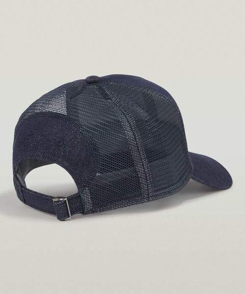 G-STAR（ジースター）の「UNISEX BASEBALL TRUCKER CAP/ユニセックスブロンドロゴベースボールメッシュキャップ（キャップ・メンズ・ダークインディゴブルー・ONE SIZE）」の2枚目の写真