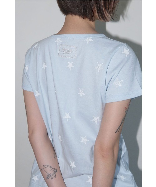 ■FANCY CLUB■ LACE STAR LAYERED TEE (3色) Lace Star Layered Tee (Black) F25QB118 - FANCY CLUB | 60