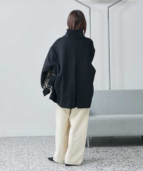 セール】MANTECO/TWEEDスタンドショートコート（その他アウター