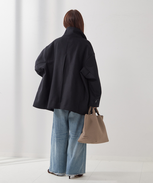 MANTECO/TWEEDスタンドショートコート（その他アウター）｜journal