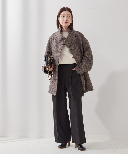 MANTECO/TWEEDスタンドショートコート（その他アウター）｜journal