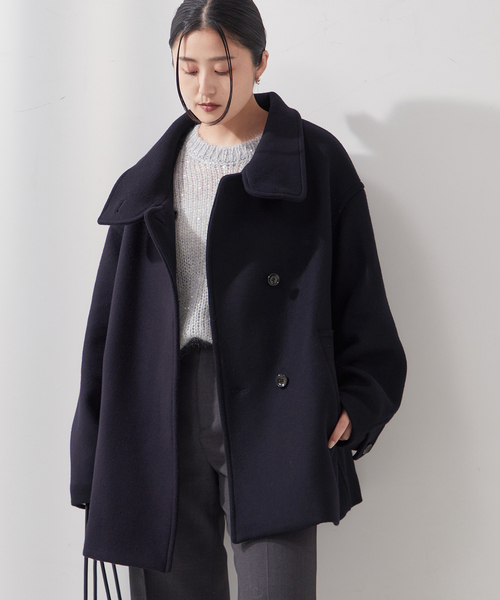 MANTECO/TWEEDスタンドショートコート（その他アウター）｜journal