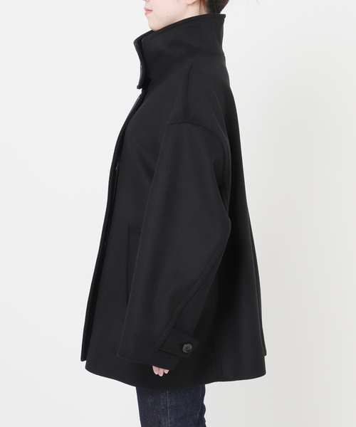 journal standard L'essage（ジャーナルスタンダードレサージュ）の「MANTECO/TWEEDスタンドショートコート（その他アウター・レディース・ブラウン/ブラック/ネイビー・36/38）」の14枚目の写真