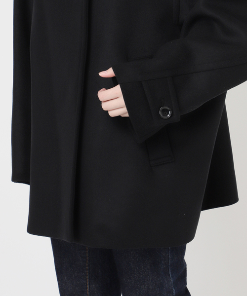 journal standard L'essage（ジャーナルスタンダードレサージュ）の「MANTECO/TWEEDスタンドショートコート（その他アウター・レディース・ブラウン/ブラック/ネイビー・36/38）」の18枚目の写真