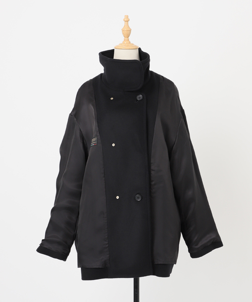 MANTECO/TWEEDスタンドショートコート（その他アウター）｜journal