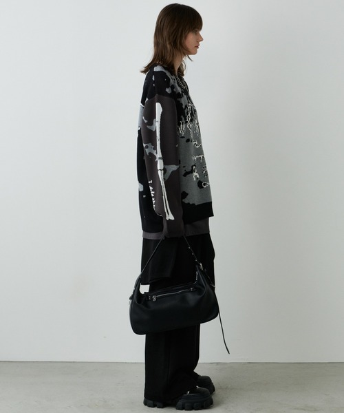 AIVER（アイバー）の「AIVER　骨ニット（ニット/セーター・メンズ・ブラック/ライトグレー/ブルー・SMALL/LARGE/MEDIUM）」の18枚目の写真