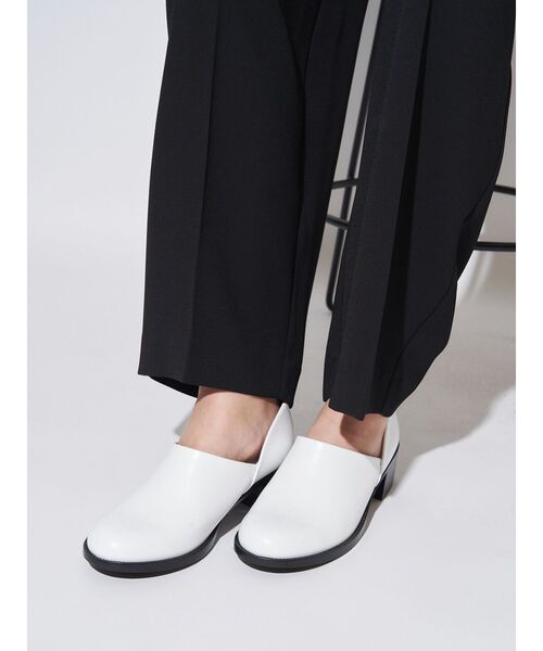 HARUTA（ハルタ）の「【HARUTA×ELENDEEK】スポックシューズ（パンプス・レディース・オフホワイト/シルバー/ブラック・36/37/38）」の6枚目の写真