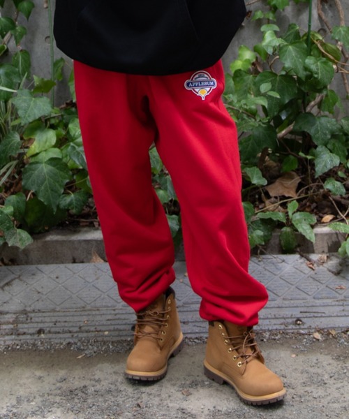APPLEBUM（アップルバム）の「Wappen Sweat Pants（スウェットパンツ・メンズ・ホワイト/レッド系その他/スミクロ/ネイビー・MEDIUM/LARGE/X-LARGE/XX-LARGE）」の4枚目の写真