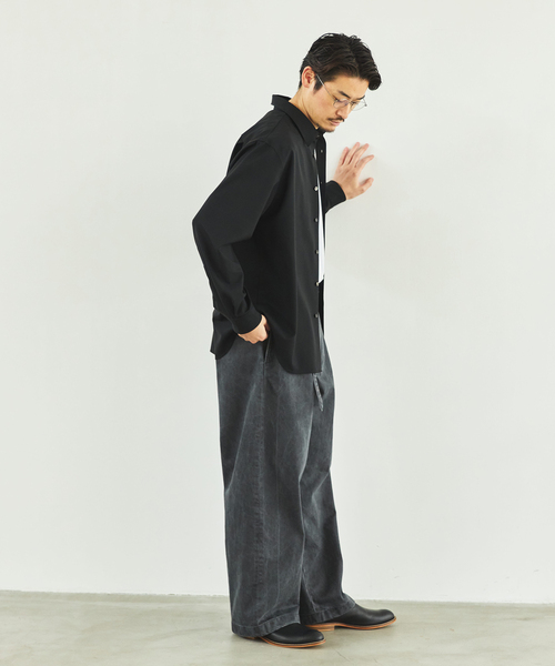 EDIFICE（エディフィス）の「フェード  ベルテッド トラウザー（デニムパンツ・メンズ・スミクロ/ブラウン/ベージュ系その他・SMALL/MEDIUM/LARGE）」の6枚目の写真