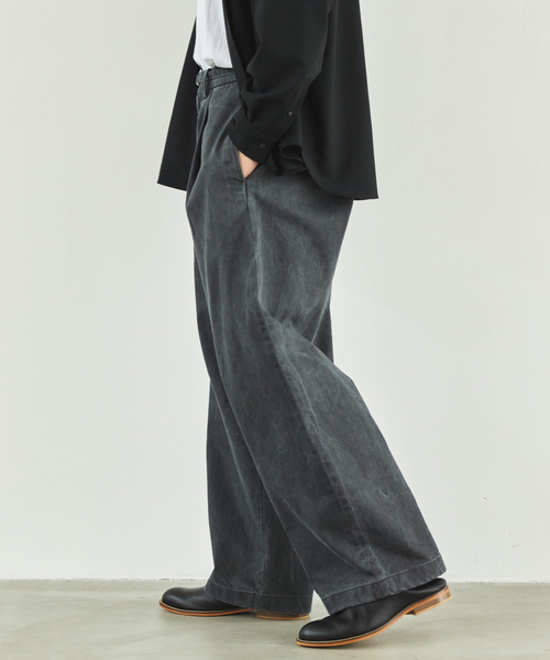 EDIFICE（エディフィス）の「フェード  ベルテッド トラウザー（デニムパンツ・メンズ・スミクロ/ブラウン/ベージュ系その他・SMALL/MEDIUM/LARGE）」の9枚目の写真