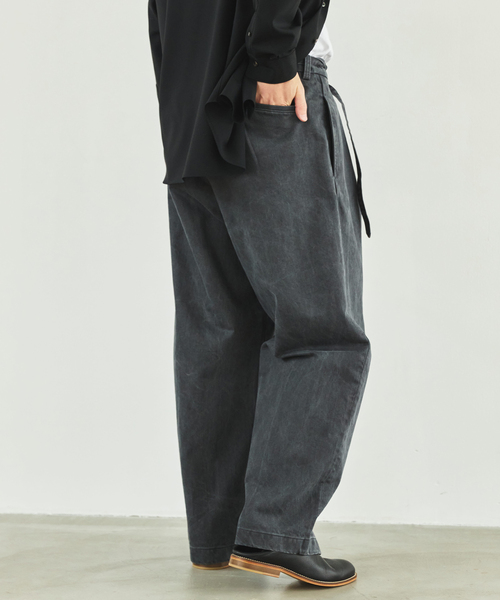 EDIFICE（エディフィス）の「フェード  ベルテッド トラウザー（デニムパンツ・メンズ・スミクロ/ブラウン/ベージュ系その他・SMALL/MEDIUM/LARGE）」の10枚目の写真