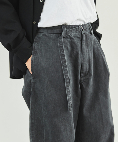 EDIFICE（エディフィス）の「フェード  ベルテッド トラウザー（デニムパンツ・メンズ・スミクロ/ブラウン/ベージュ系その他・SMALL/MEDIUM/LARGE）」の12枚目の写真