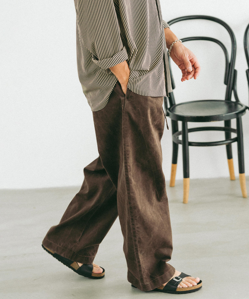 EDIFICE（エディフィス）の「フェード  ベルテッド トラウザー（デニムパンツ・メンズ・スミクロ/ブラウン/ベージュ系その他・SMALL/MEDIUM/LARGE）」の19枚目の写真