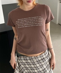 メッセージプリント プリント 英字プリント」に該当するTシャツ