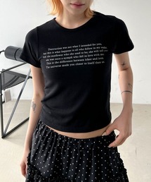 メッセージプリント プリント 英字プリント」に該当するTシャツ