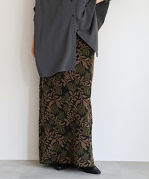 select MOCA Et | 【Et】リーフ柄ニットスカート(スカート)