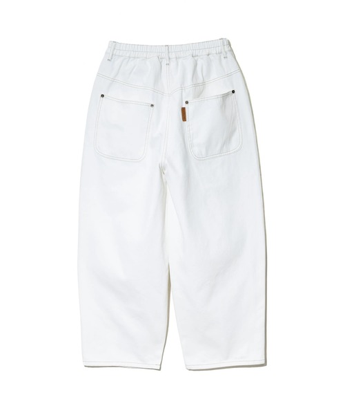 ScoLar（スカラー）の「ScoLar/スカラー　アート柄 デニムパンツ（デニムパンツ・レディース・ホワイト・FREE）」の3枚目の写真