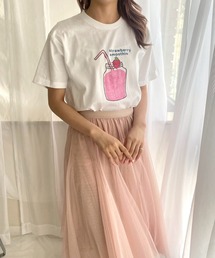 いちごスムージー半袖Tシャツ