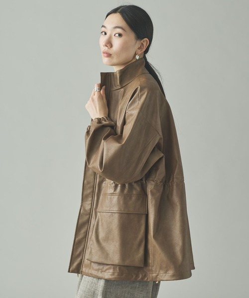 vintage レザーコート 古着 70s LAKELAND パデッド ダブルブレスト 本革 オール レザー