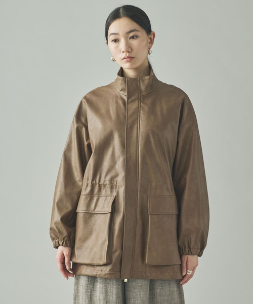 Curensology(カレンソロジー)/ヴィンテージフェイクレザーコート