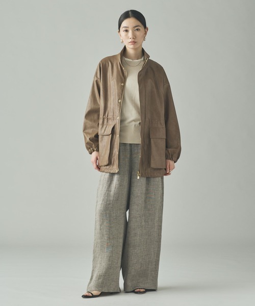 Curensology(カレンソロジー)/ヴィンテージフェイクレザーコート