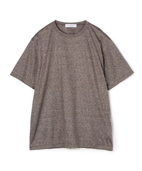 シルクコットン ボーダー ハーフスリーブ カットソー BOTTO GIUSEPPE