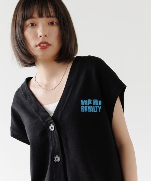 PBLIM(ページボーイリム)の「《UNISEX》ロゴニットベスト(ベスト・レディース・ブラック/オレンジ・FREE)」の6枚目の写真