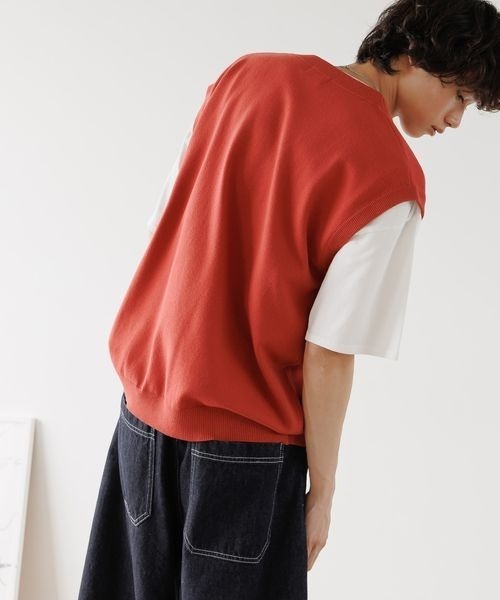 PBLIM(ページボーイリム)の「《UNISEX》ロゴニットベスト(ベスト・レディース・ブラック/オレンジ・FREE)」の12枚目の写真