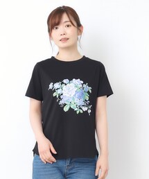【接触冷感/UVカット/コットン100%】ストウ柄 Tシャツ
