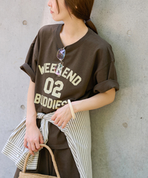 「JOURNAL STANDARD relume」 半袖Tシャツ FREE ブラウン レディース JOURNAL STANDARD relume｜ジャーナルスタンダード レリュームの
