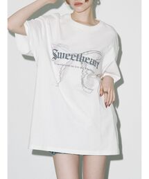 EVRIS | フロントリボングラフィックBIG Tシャツ(Tシャツ/カットソー)