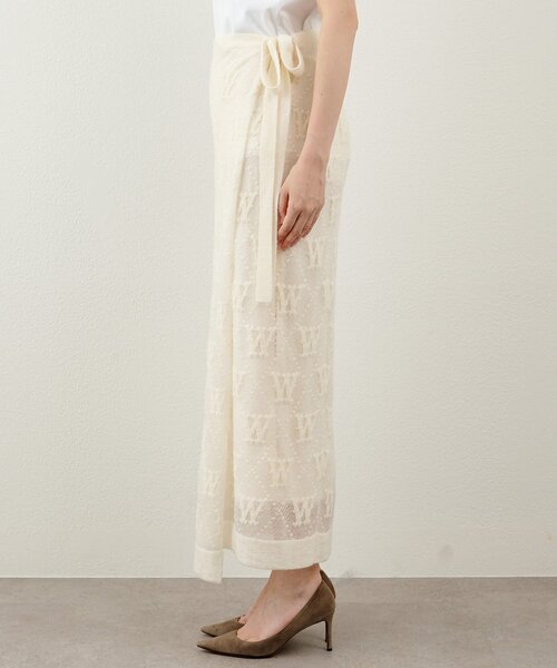 Whim Gazette（ウィムガゼット）の「ジャガードラップスカート（スカート・レディース・ブラック/オフホワイト・FREE）」の15枚目の写真