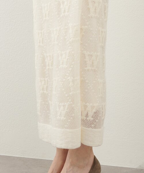 Whim Gazette（ウィムガゼット）の「ジャガードラップスカート（スカート・レディース・ブラック/オフホワイト・FREE）」の11枚目の写真