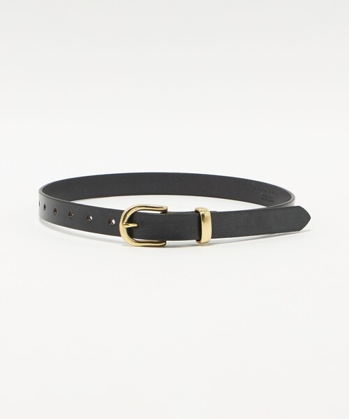 Steven Alan(スティーブンアラン)の「<MASTER&Co.>LEATHER BELT/ベルト(ベルト・レディース・ワイン/ブラック・FREE)」の2枚目の写真